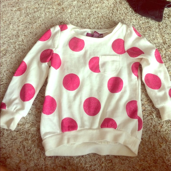 Sparkly polka dot long sleeve