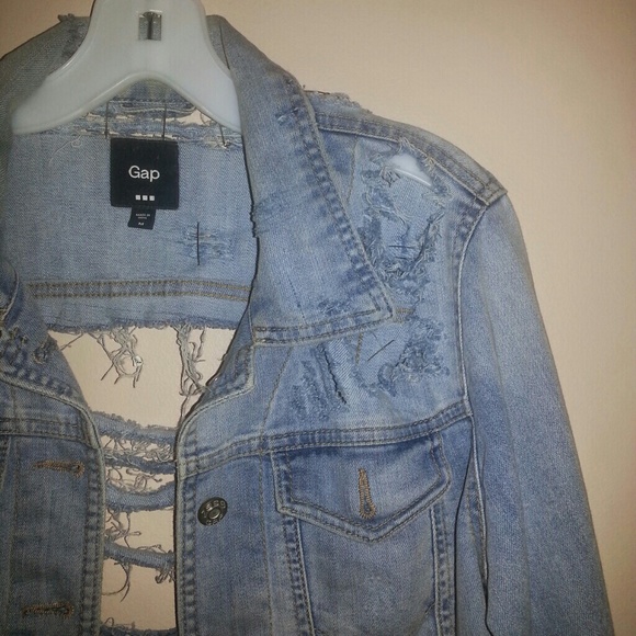 Ripped and Destroyed with Safety Pins Jacket - Picture 3 of 4