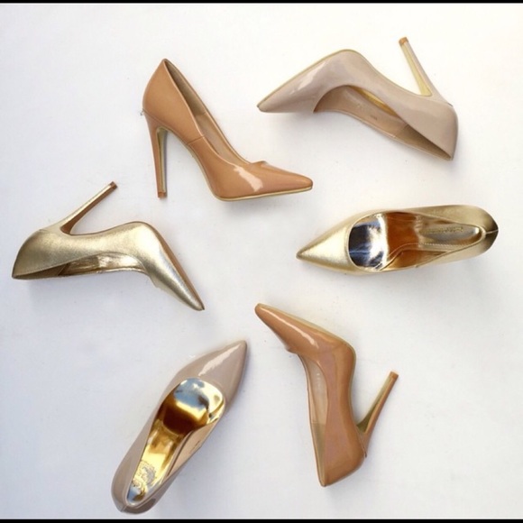 Shoes - Dark Nude Patent Heels