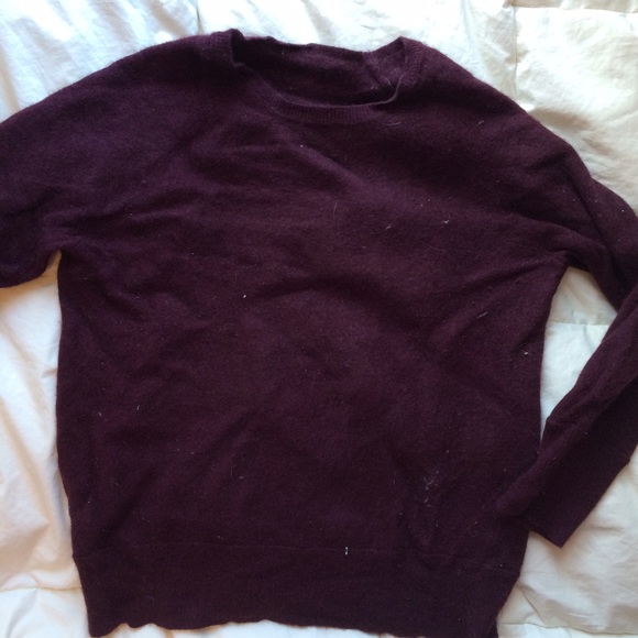 J.CREW maroon crew neck sweater