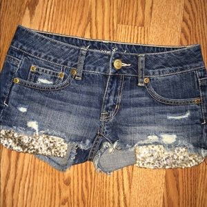 AE Denim shorts