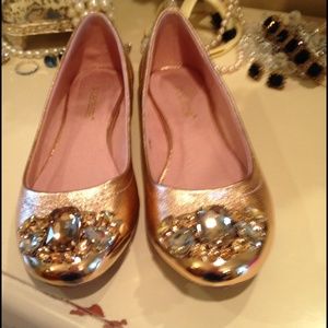 ⭐️Embellished Rose Gold Flats ⭐️I Feel Pretty....