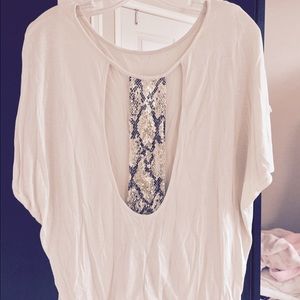 Express drape top with cute back cut out