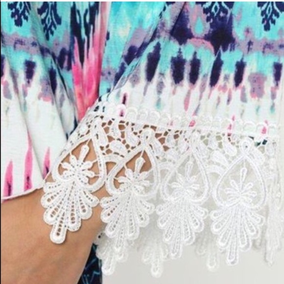 🆕 Vibrant Print Off The Shoulder Dress - Picture 2 of 7