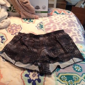 Gray, White, Black Nike Shorts