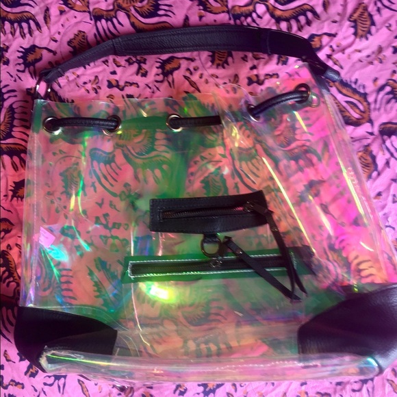NastyGal hologram bucket bag