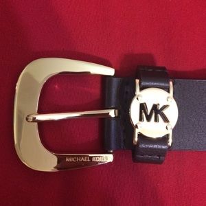 MK Brown Leather Belt
