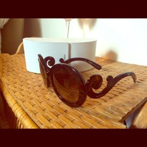 Prada scroll sunglasses