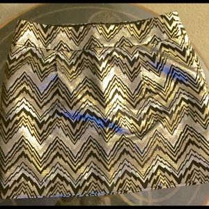 Trina Turk Easton Metallic Mini Skirt Size 2