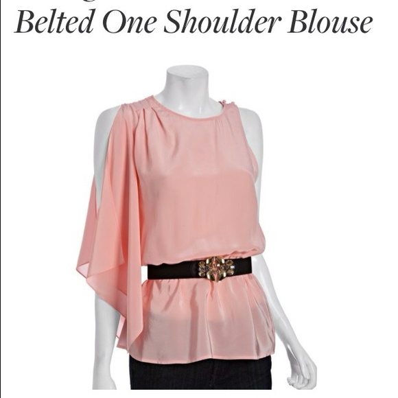BCBG MAX AZRIA silk flutter top