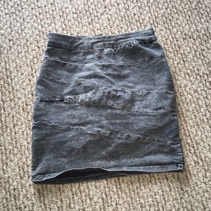 Jean mini skirt