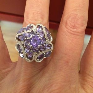 Tanzanite and silver ring