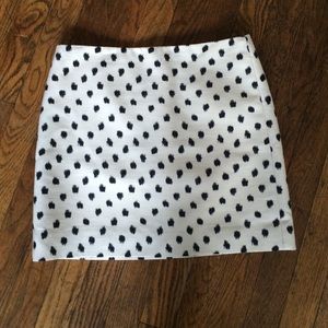 J.Crew polka dot mini skirt size 0