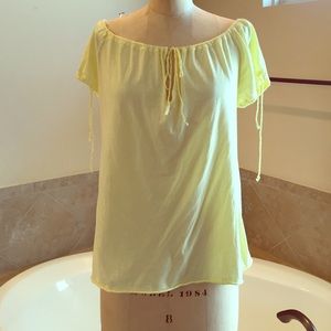 Cute lemon colored Michael stars top OSFM