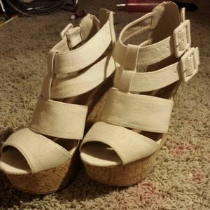 Tan wedges