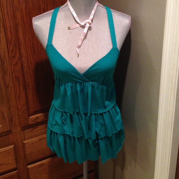 TEAL🌸RUFFLED🌸TANK