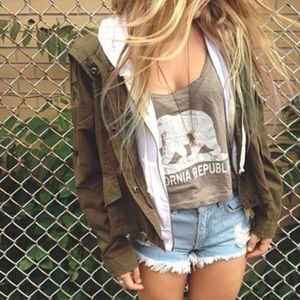 Brandy Melville Green Hailey Jacket
