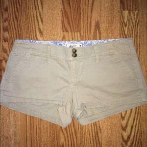 AE Khaki Chino Shorts