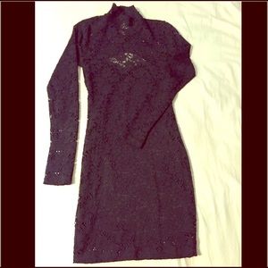 Black lace dress
