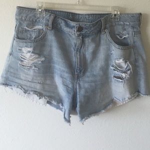 Distressed shorts