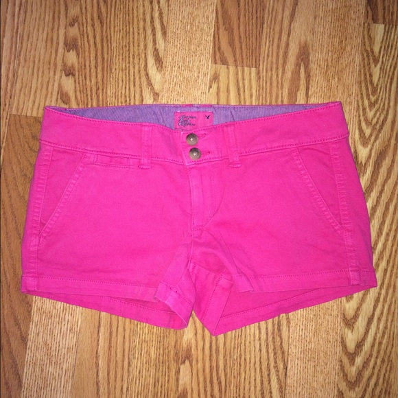 AE Pink Chino Shorts