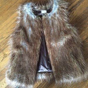 Faux fur vest. Never worn.