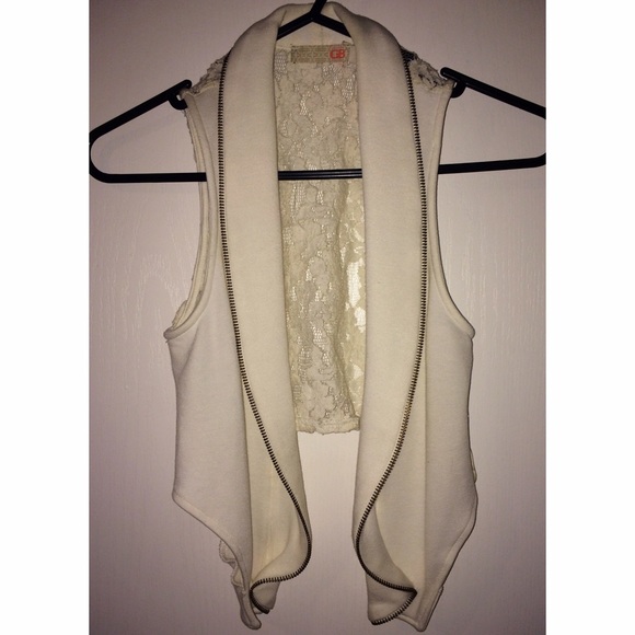 Lacey sweater vest