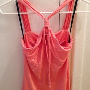Bebe cross front keyhole top