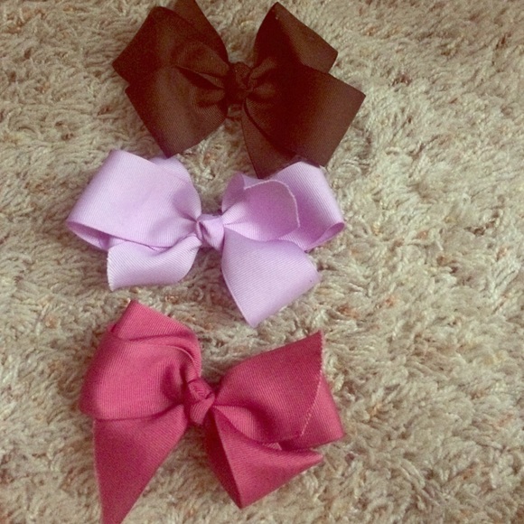 Brown, Purple, & Pink bows