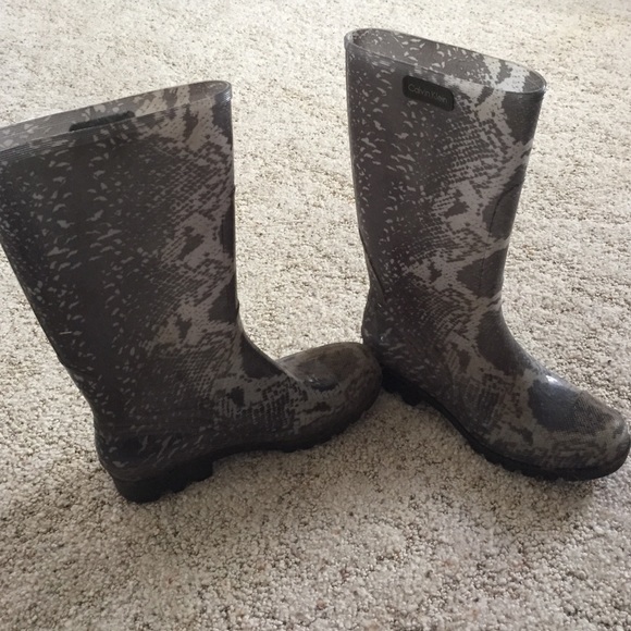 Calvin Klein rain boots