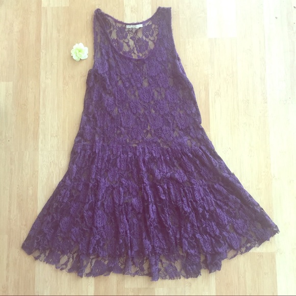 Free People purple lace dress🌿