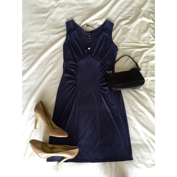 Moda International Blue Cinch Dress - Picture 1 of 4
