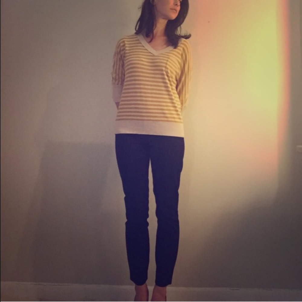 Marigold striped sweater