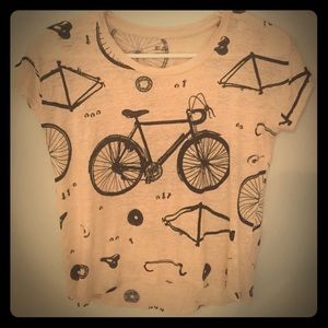 Madewell tan bicycle shirt. Size xs. Worn once