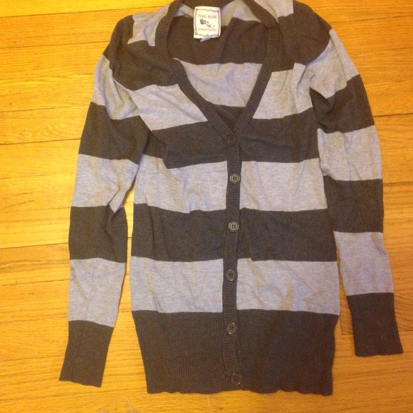 Striped cardigan sz md