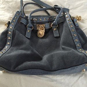 Light Blue Michael Kors Hamilton Bag