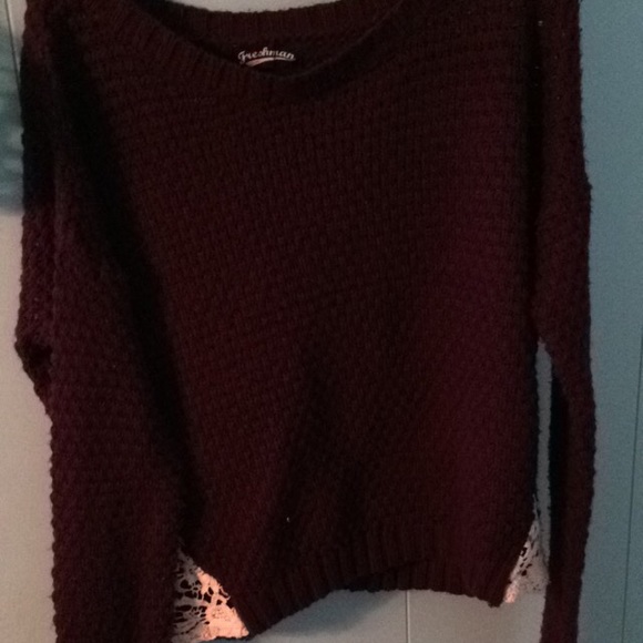 Sweater with lace