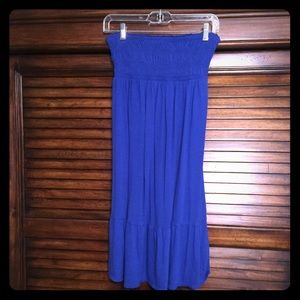 Express strapless dress - Royal Blue
