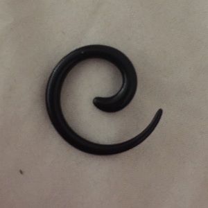 Black gauge spiral (ONE ONLY!)