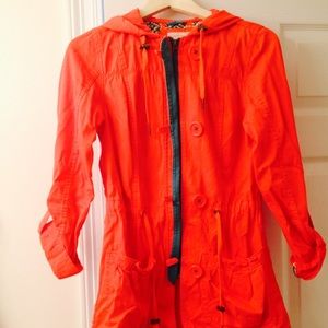 Orange Rain Jacket