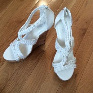 White wedges.