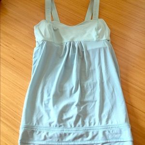 Gently worn light teal lululemon tank.