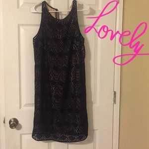 LOFT Crochet Lace Shift Dress