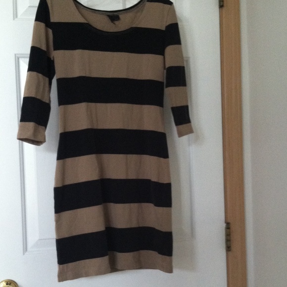 Striped bodycon dress