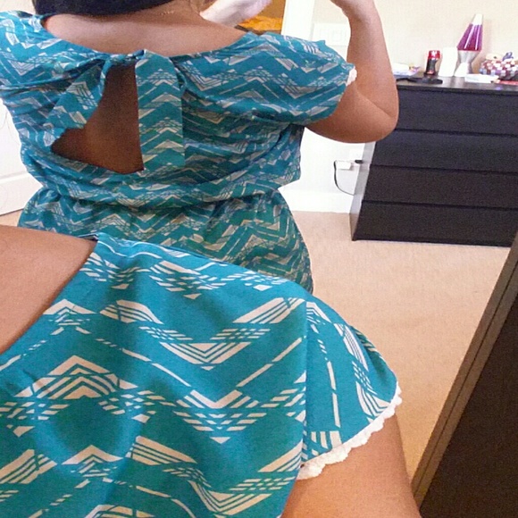 Turquoise Romper - Picture 3 of 3