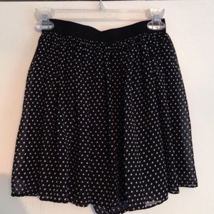 Polka dot skort
