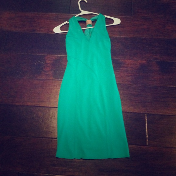 Green bebe dress size xs - Picture 1 of 2