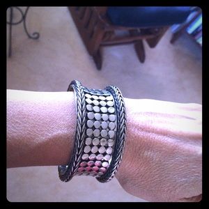 Silver cuff bracelet