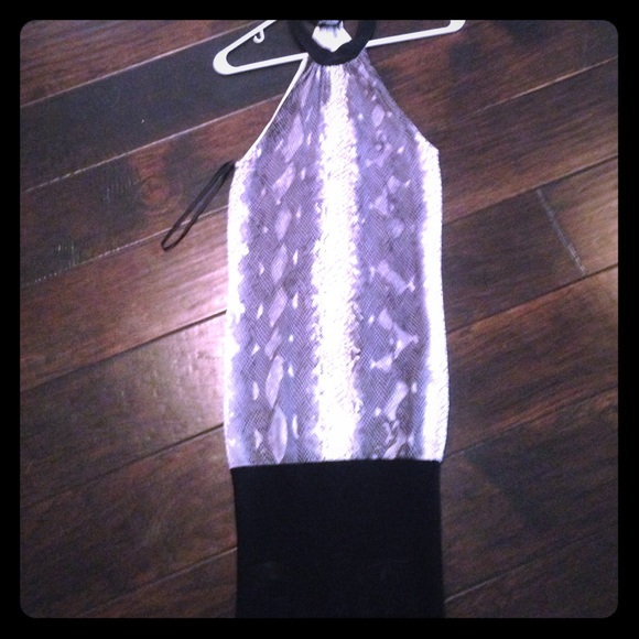 Bebe snakeskin dress