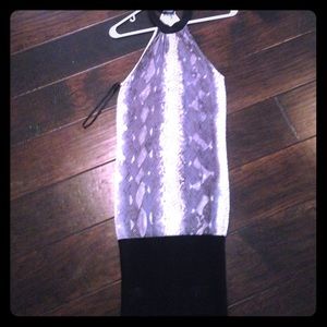 Bebe snakeskin dress